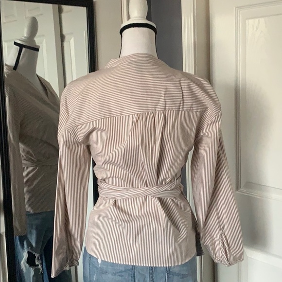 J.Crew striped wrap blouse - Picture 6 of 13